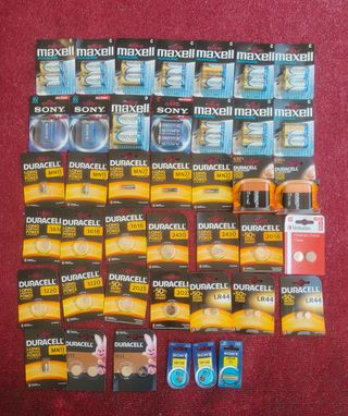 Lote de pilas Duracell, Sony