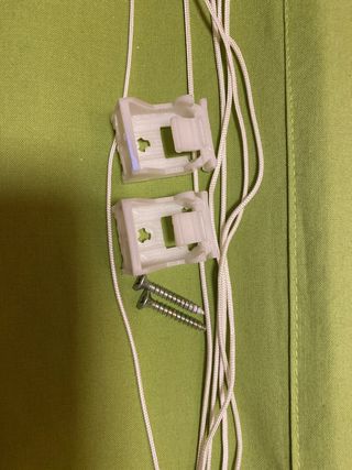 Estor Plegable Varillas con cordón Textil