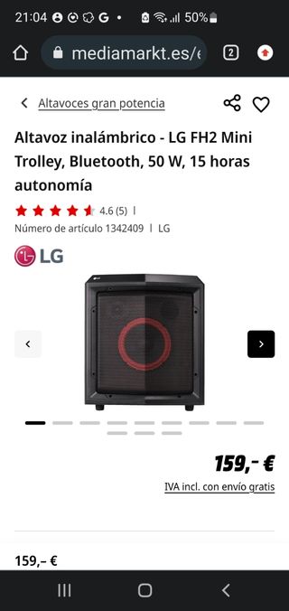 Amplificador lg trolley FH2