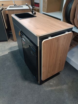 Mueble camper fregadero nevera