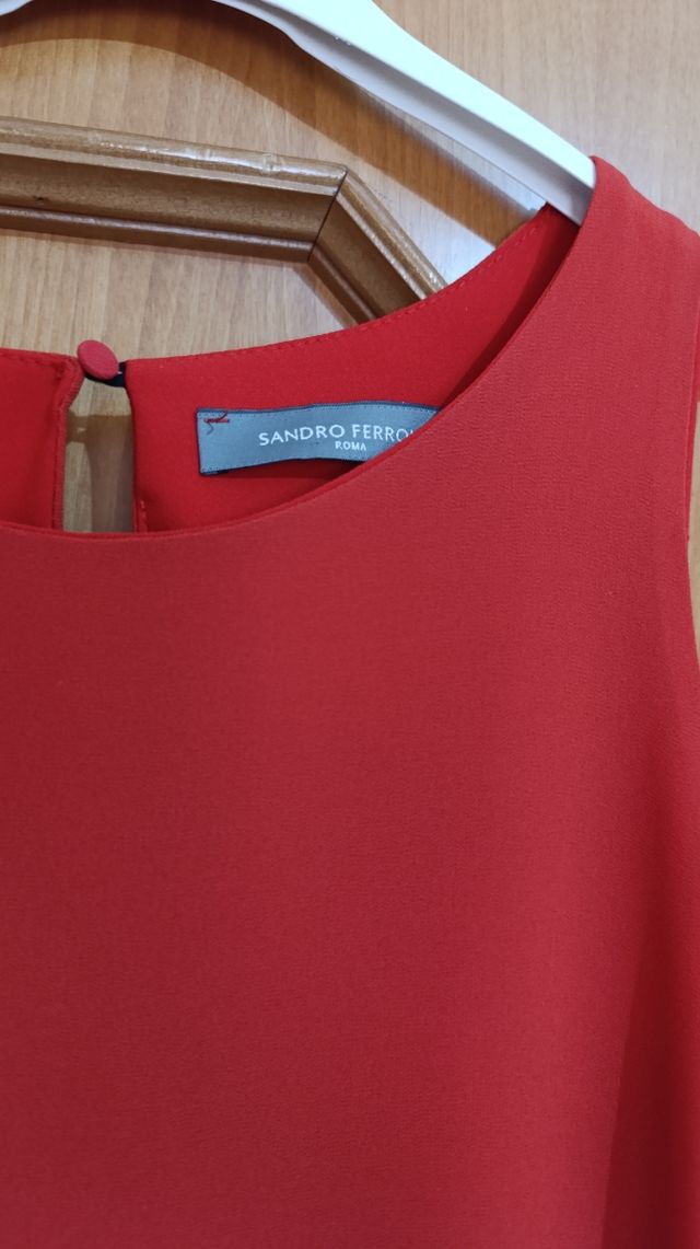 Vestito cocktail colore aragosta