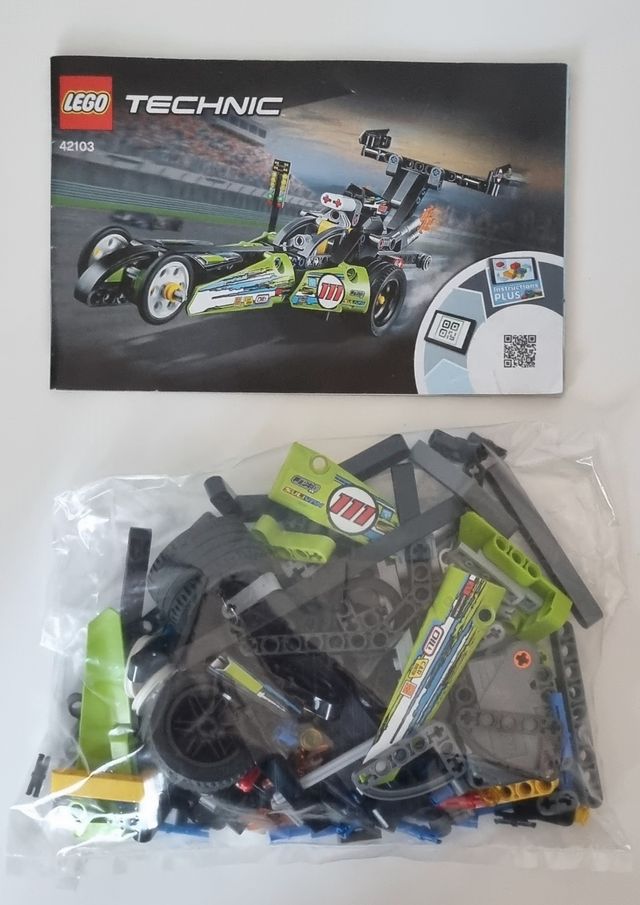 LEGO Technic 42103 Dragster ORIGINALE COMPLETO