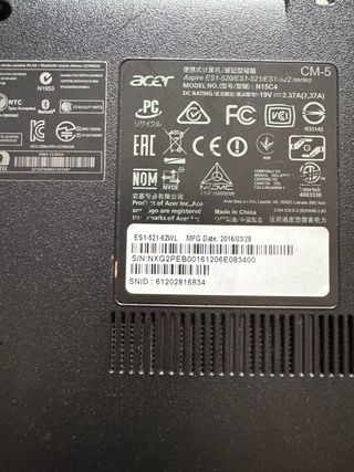 Portatil Acer Aspire