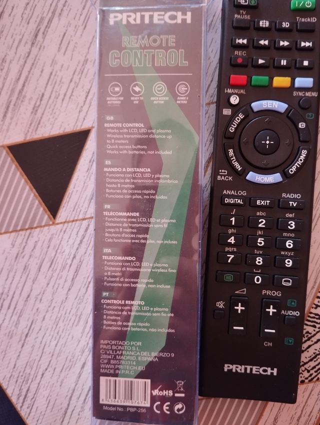 Mando Sony TV Nuevo