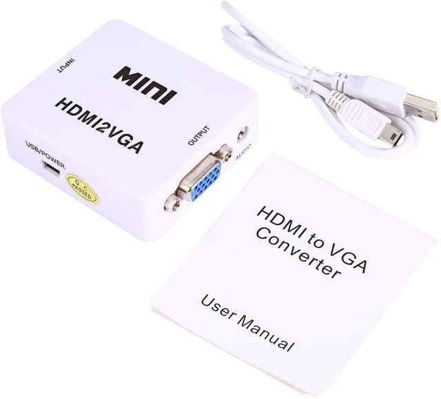 Convertitore da Mini HDMI a VGA con cavo USB