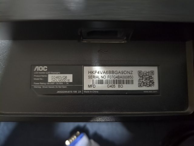 Monitor AOC G2460VQ6 24"