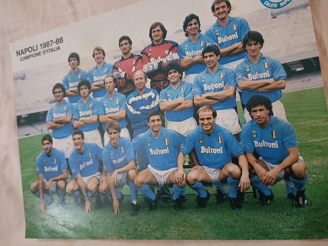 Cartolina Napoli campione 87/88