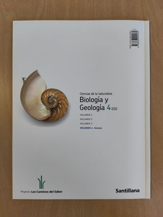 Libro de Biología y Geología - Santillana