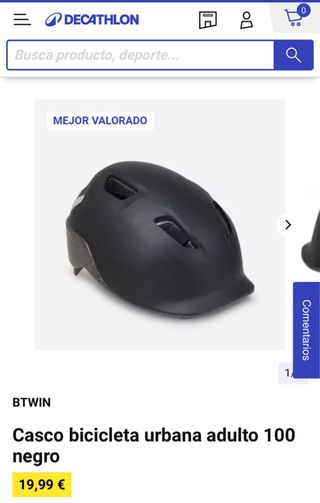 Casco bici Adulto btwin L ( 59-63)