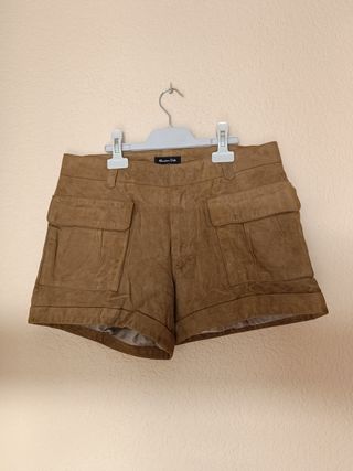 Pantalón corto piel