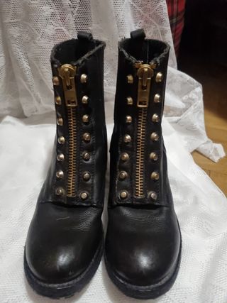 Botines negro mujer