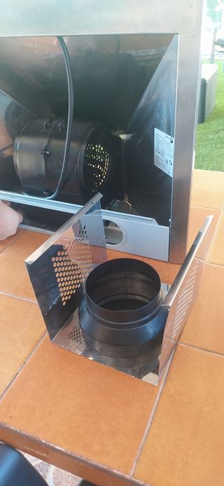 Cocina de gas  y campana. Tipo vitro
