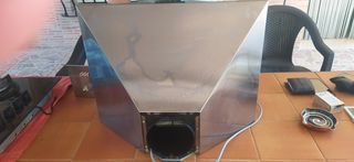 Cocina de gas  y campana. Tipo vitro