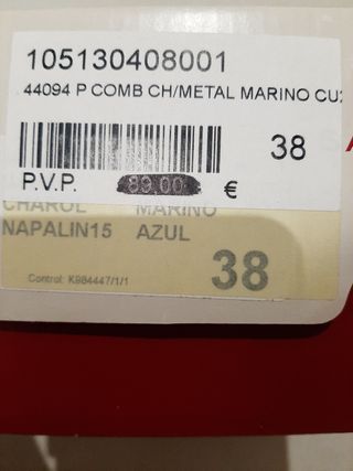 Zapatos mujer Sabrinas.