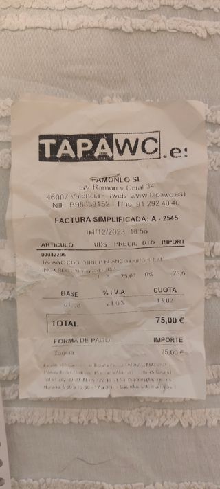 Tapa Universal WC (Tapas WC Original)