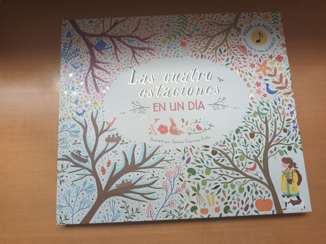 Libro,Las cuatro estaciones de Vivaldi.Con musica