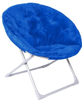 SILLA REDONDA PLEGABLE AZUL