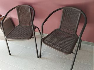 2 Sedie da esterno poltrone da giardino 