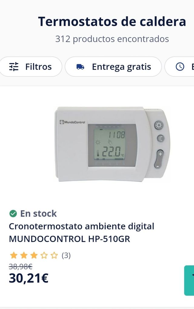 Cronotermostato mundo control