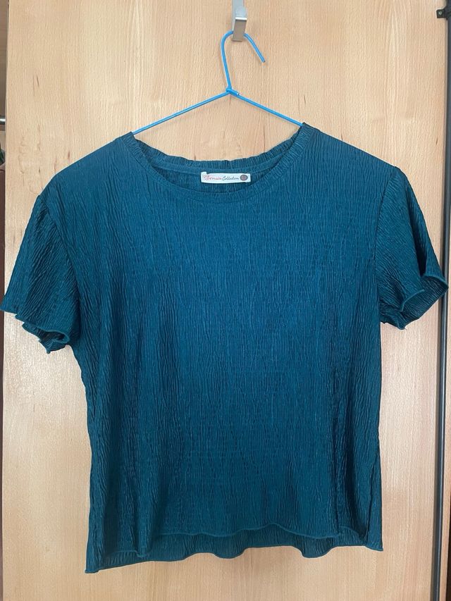 Top efecto metalizado