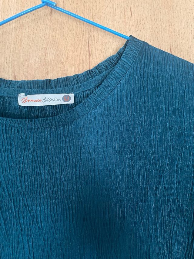 Top efecto metalizado