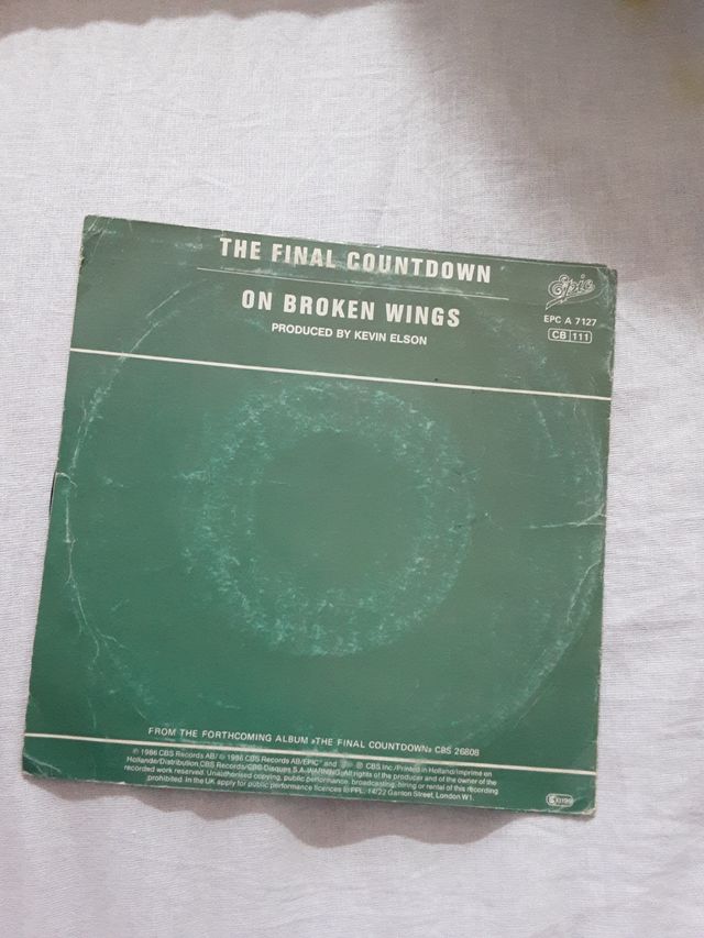 The final countdown /Europe 45 giri 1986