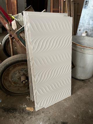 Azulejos relieve gris claro 60x120 RC