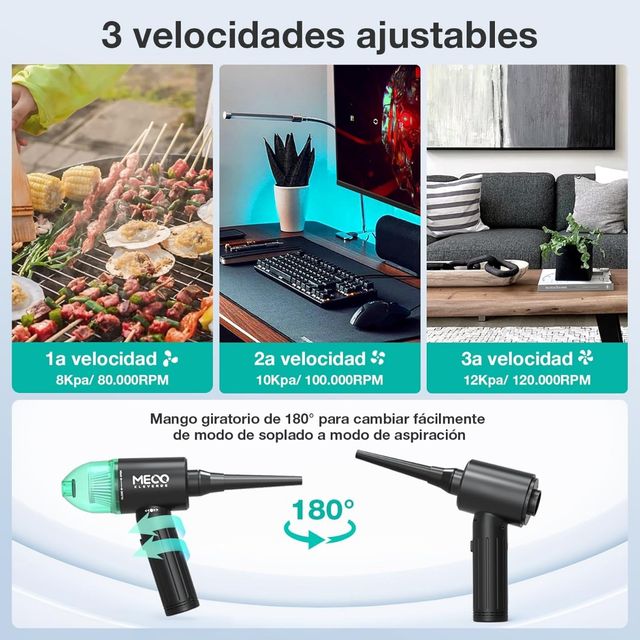 Soplador y aspirador inalámbrico 90000rp