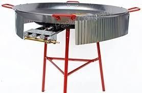 Paravientos paellero ondulado