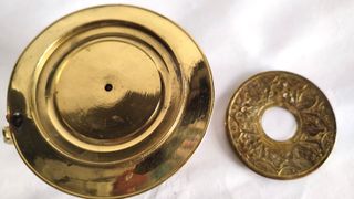 CANDELABRO DORADO PORTAVELAS