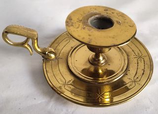 CANDELABRO DORADO PORTAVELAS