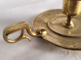 CANDELABRO DORADO PORTAVELAS