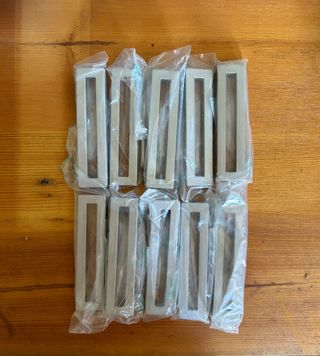 Set 10 maniglie in acciaio INOX