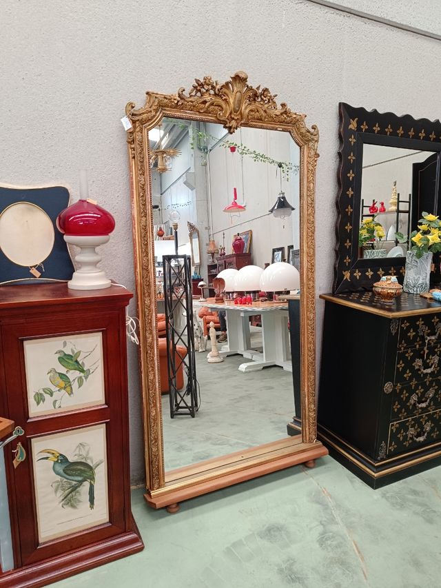 Espejo antiguo dorado