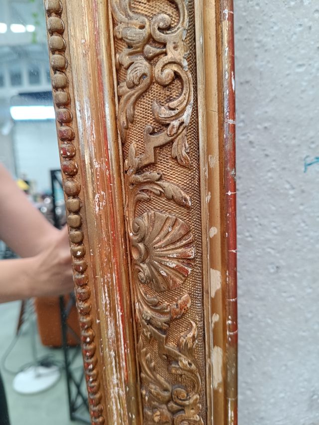 Espejo antiguo dorado