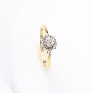 Anillo oro con brillantes