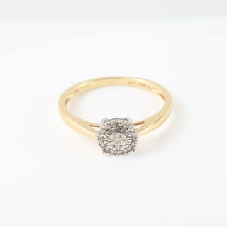 Anillo oro con brillantes