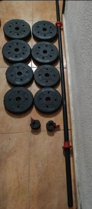 URGE‼️ PESAS KIT PESAS BARRA 1.5M y 14 DISCOS
