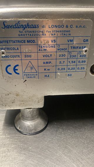 Affettatrice Siedlinghaus 350 VS