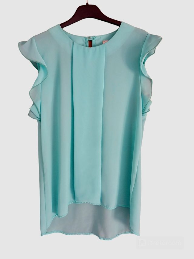 Camicetta turchese Please