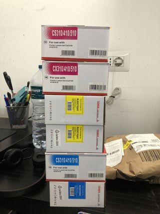 6 Toner colori Lexmark CS310 CS410 CS510