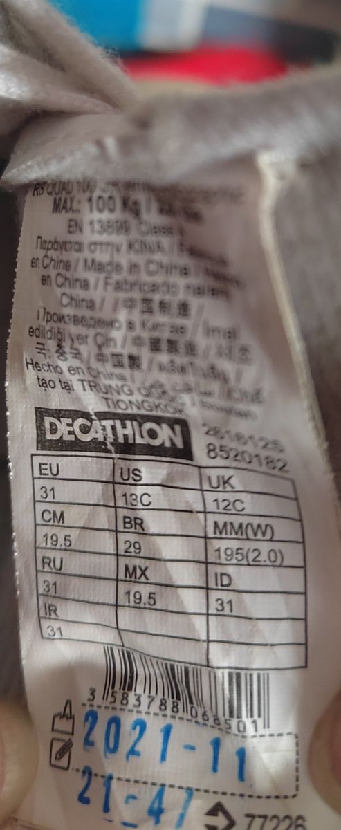 Patines niña número 31