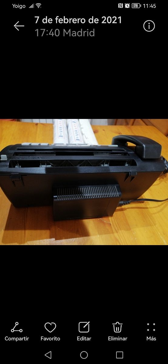 Teléfono fax vintage