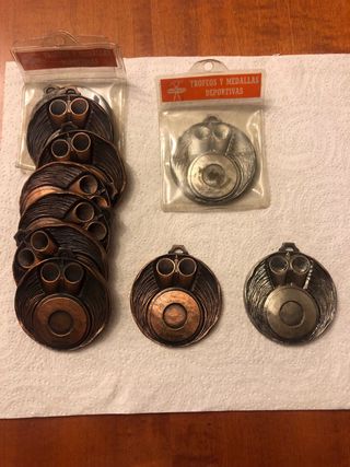Medallas deportivas vintage bronce nuevas