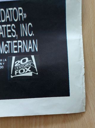 Cartel cine original DEPREDADOR (PREDATOR 1987)