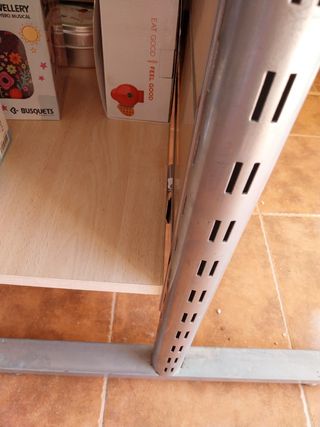 Expositor gondola panel lamas.