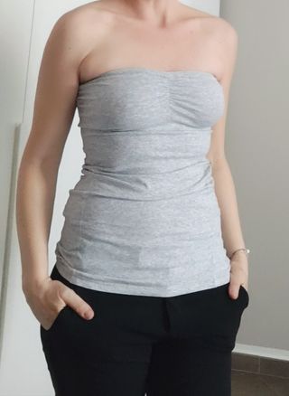 Top Tezenis grigio tg M
