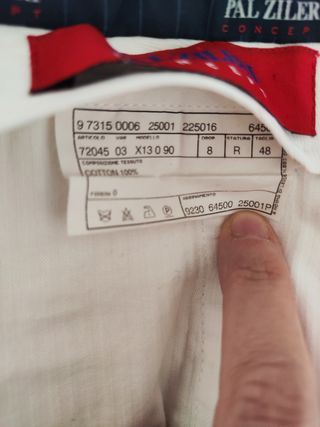 Pantaloni uomo bianchi PAL Zileri tg 48