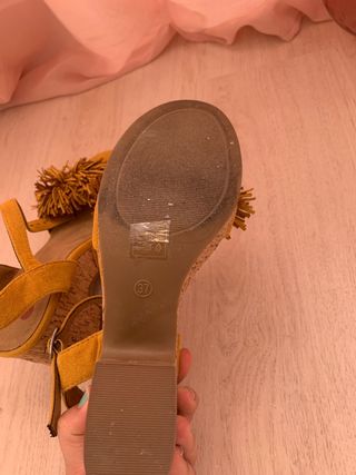Sandalias flor talla 37