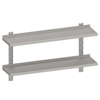 ESTANTE DE PARED DOBLE ACERO INOXIDABLE AISI 201 1